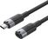 Изображение товара Кабель-удлинитель VENTION TRFBF,  USB Type-C (m) (прямой) -  USB Type-C (f) (прямой),  1м,  черный
