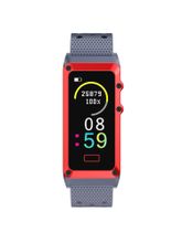Смарт-браслет Digma Force A8, 0.96", серый/красный / синий [a8gr ...