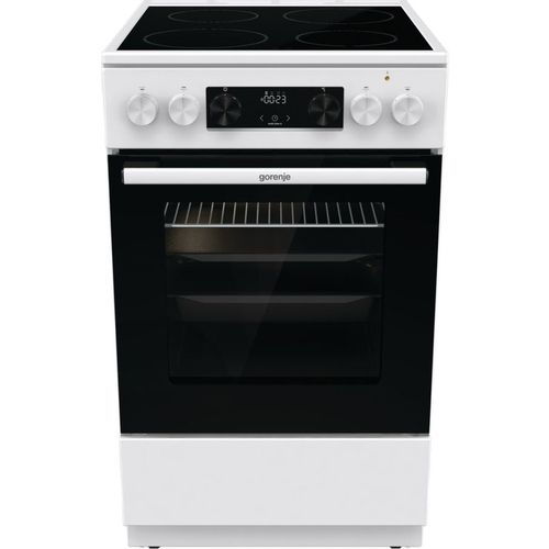 Электрическая плита Gorenje GEC5C42WG, стеклокерамика, без крышки, белый — цена и наличие Электрическая плита Gorenje GEC5C42WG, стеклокерамика, без крышки, белый