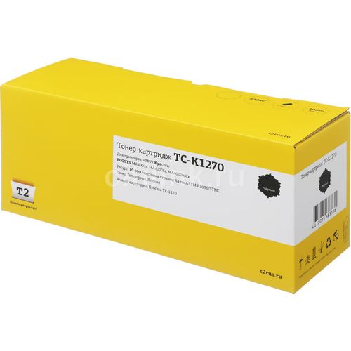 Картридж T2 TC-K1270, TK-1270, черный / TC-K1270