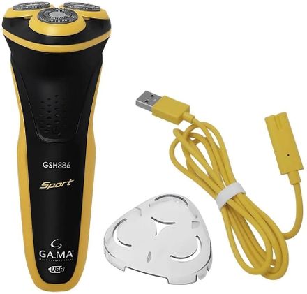 Электробритва GA.MA GSH886 Sport-MS, черный и желтый