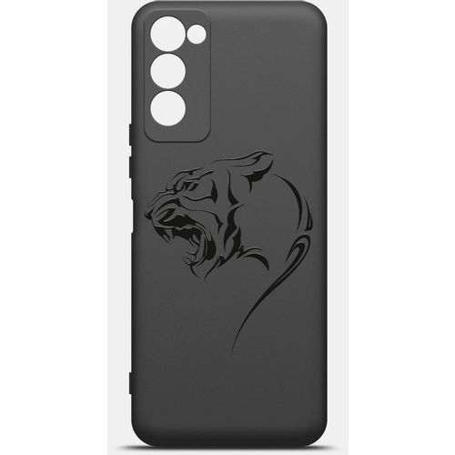 Чехол (клип-кейс) BORASCO ArtWorks, для Tecno Camon 18/18P, черный/рисунок [51151]