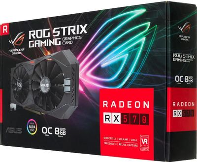 ASUS AMD Radeon RX 570 ROG STRIX RX570 O8G GAMING 8 GDDR5 OC Ret 1181712