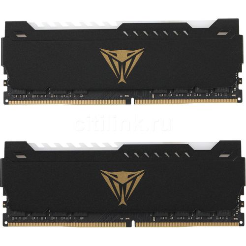 Оперативная память Patriot Viper Steel PVSR416G320C6K DDR4 - 2x 8ГБ 3200МГц, DIMM, Ret