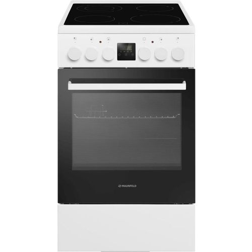 Электрическая плита MAUNFELD MEC57CW08TD, стеклокерамика, белый [ка-00018156]