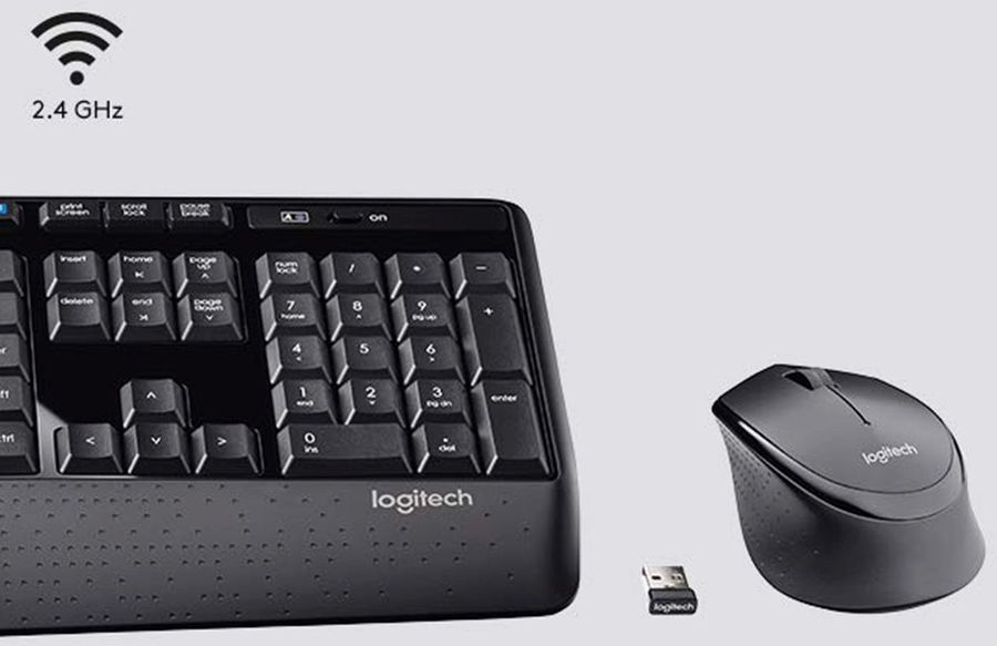 Комплект (клавиатура+мышь) Logitech MK345, USB 2.0, беспроводной, черный  [920-008534] – купить в Ситилинк 1407081