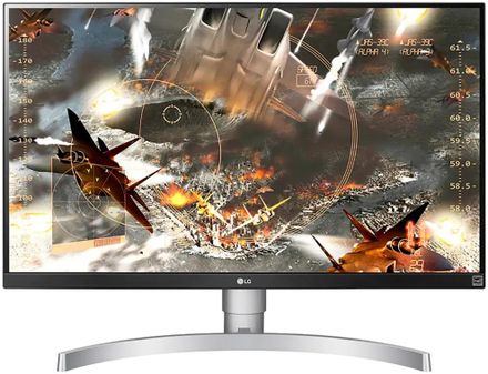 27" Монитор LG UltraFine 27UL650-W,  3840x2160,  IPS,  2хHDMI,  1хDP,  черный и серебристый [27ul650-w.aruz]