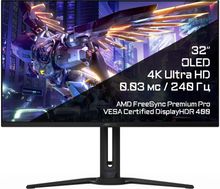 Изображение товара 31.5" Монитор Gigabyte Aorus FO32U2P,  3840x2160,  QD OLED,  240Гц,  2хHDMI,  2хDP,  черный [20vm0-fo32u2pba-1ekr]