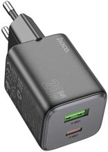 Изображение товара Сетевое зарядное устройство HOCO N41 Almighty Black 20Вт USB-C и USB-A