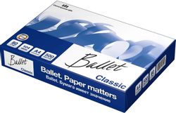 Бумага BALLET Classic B, A4, офисная, 500л, 80г/м2, белый