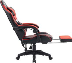 Кресло игровое Defender Colran, экокожа, до 120кг, черный/красный