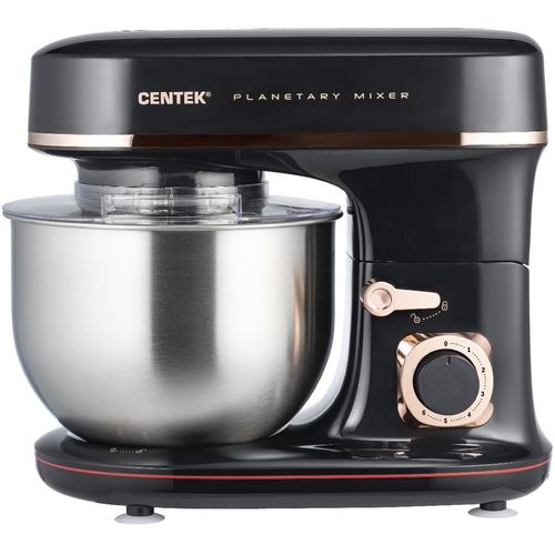 Миксер планетарный CENTEK CT-1139, 1300Вт, черный/розовый [ct-1139 black]