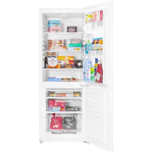Холодильник двухкамерный MAUNFELD MFF150W DeFrost, белый