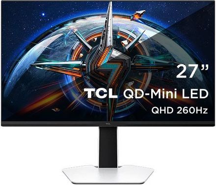 27" Монитор TCL 27P3A, 2560x1440, IPS, 260Гц, 2хHDMI, 1хDP, черный и белый