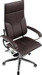 Кресло руководителя МЕТТА Move L1-10K - Infinity, экокожа, до 150кг, темно-коричневый