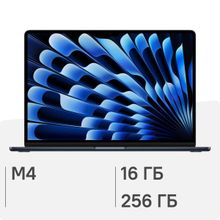 Изображение товара Apple MacBook Air 15.3'', M4, 16ГБ, 256ГБ SSD, Retina, macOS, полночь