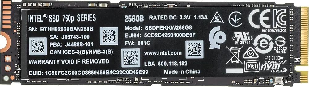 Intel 760p sales series