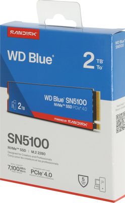 Характеристики SSD накопитель WD Blue SN5100 2ТБ, M.2 2280, PCIe