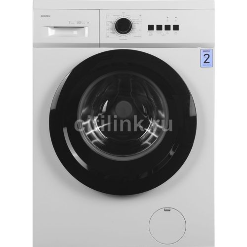 Стиральная машина узкая CENTEK CT-1904, с фронтальной загрузкой, 7кг, 1200об/мин