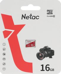 Карта памяти microSDHC UHS-I U1 NETAC P500 Eco 16 ГБ