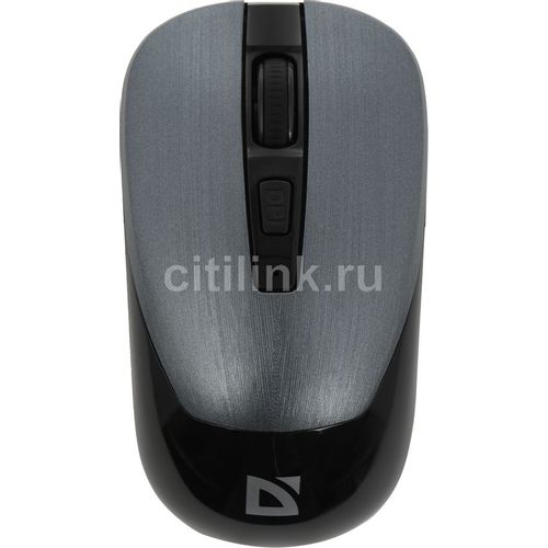 Мышь беспроводная Defender Wave MM-995, радио, оптическая, USB, 1600dpi, серебристый [52993]