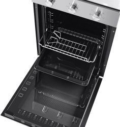 Духовой шкаф электрический MAUNFELD EOEC516S, 51л, нержавеющая сталь/черный