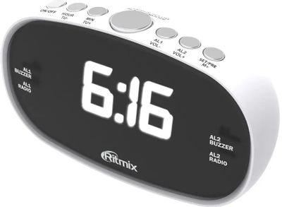 Радиобудильник Ritmix RRC-616, белый – купить в Ситилинк | 1125421