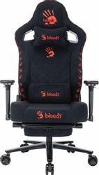 Кресло игровое A4TECH Bloody GC-670, искусственная замша, до 150кг, черный