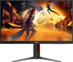 Изображение товара 23.8" Монитор AOC 24G4HA,  1920x1080,  IPS,  200Гц,  2хHDMI,  1хDP,  черный/красный