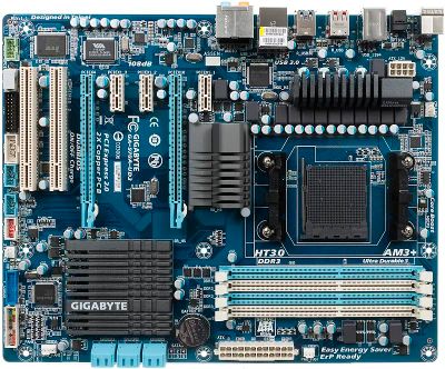 Материнская плата GIGABYTE GA-970A-UD3, SocketAM3+, AMD 970, ATX, Ret