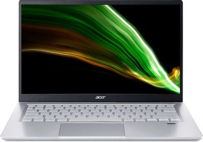 Ноутбук Acer Swift 3 SF314-43-R16V NX.AB1ER.018, 14", IPS, AMD Ryzen 5 5500U 2.1ГГц, 6-ядерный, 8ГБ LPDDR4x, 512ГБ SSD,  AMD Radeon, Eshell, серебристый