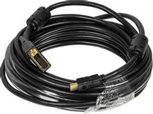 Изображение товара Кабель HDMI (m) - DVI-D (m) 10м GOLD ферритовый фильтр черный