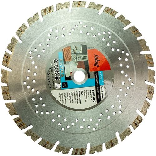 Алмазный диск FUBAG Бетон Экстра (Beton Extra), по бетону, кирпичу, граниту, 350мм, 3.2мм, 25.4мм [37350-4]
