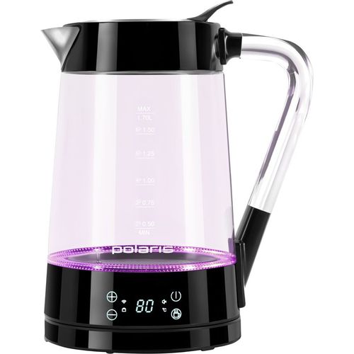 Чайник электрический Polaris PWK 1715CGLD, 1.7л, стекло/пластик