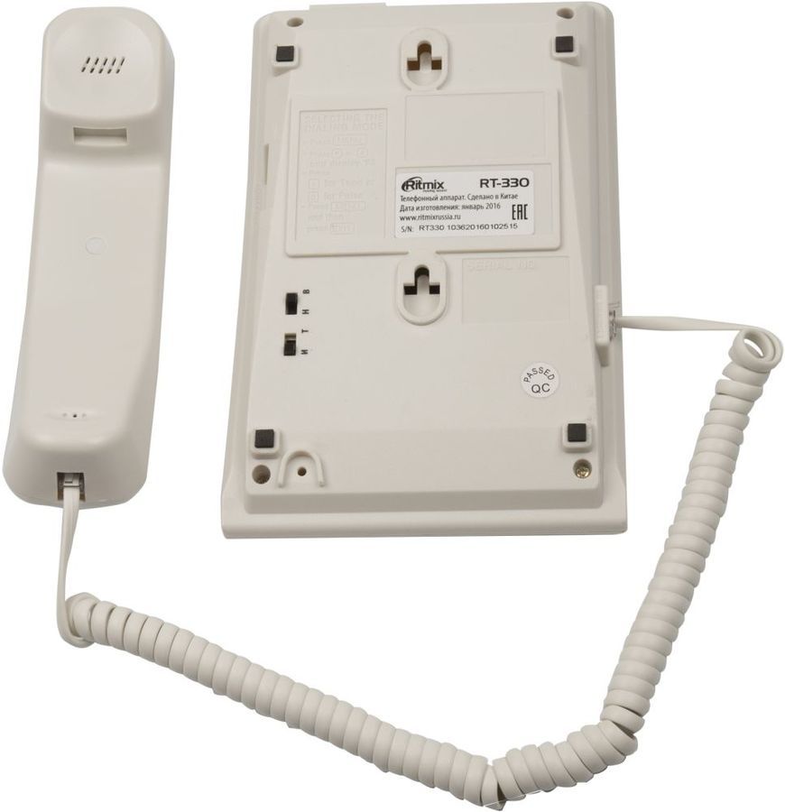 Проводной телефон Ritmix RT-330, белый(плохая упаковка) – купить в ...