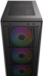 Корпус mATX ID-COOLING Ware 300 ARGB,  черный