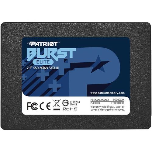 120ГБ SSD накопитель Patriot Burst Elite PBE120GS25SSDR 2.5″, SATA III, SATA