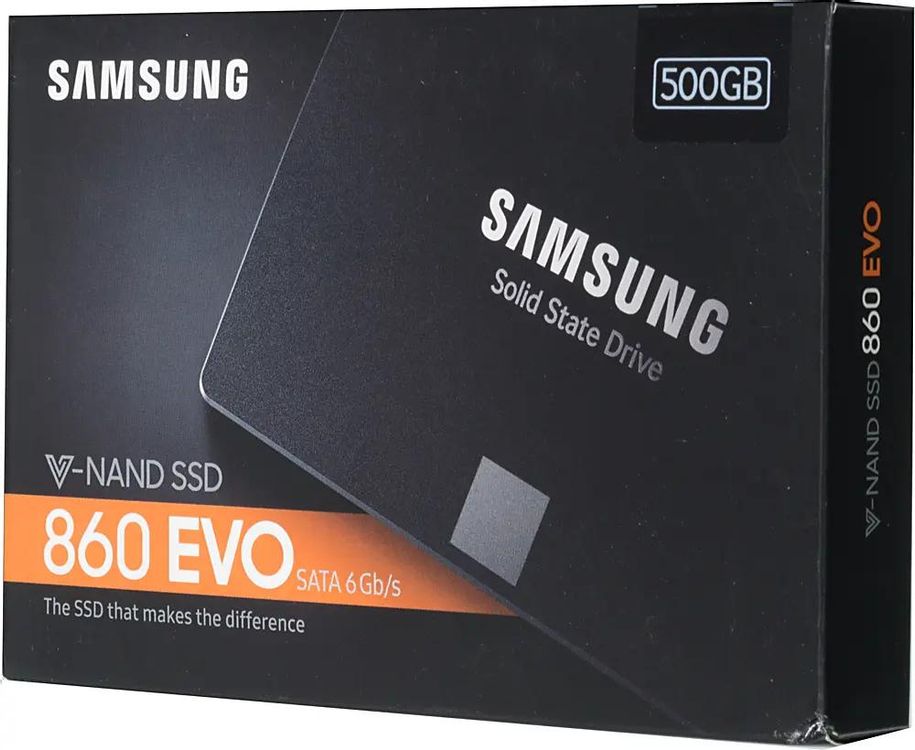 SSD накопитель Samsung 860 EVO MZ-76E500BW 500ГБ, 2.5