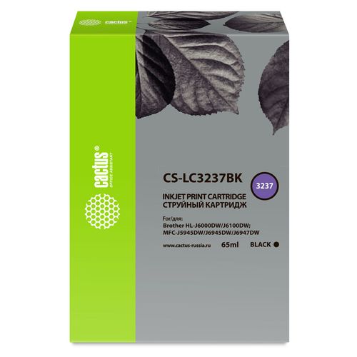 Картридж Cactus CS-LC3237BK, черный пигментный / CS-LC3237BK