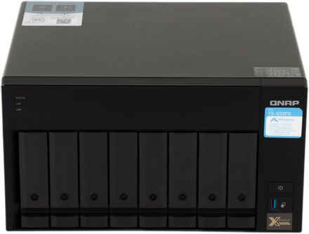 Сетевое хранилище NAS Qnap TS-832PX-4G, 8-bay, настольный, Cortex-A57, AL-324