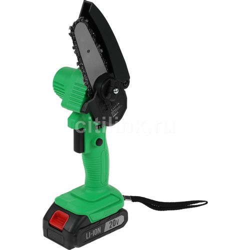 Цепная пила ZITREK GreenSaw 20, аккумуляторная, 20В, 2Ач, с одним аккумулятором [082-1853]