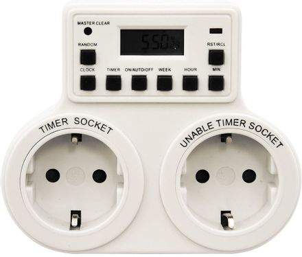 Розетка силовая FERON TM23, одинарная, открытая, заземление, IP44, белый [23206]