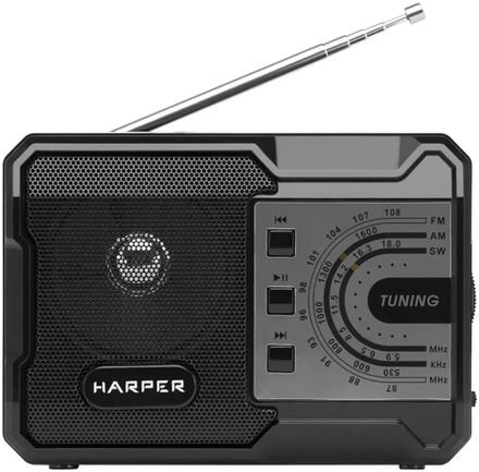 Радиоприемник Harper HRS-440,  черный