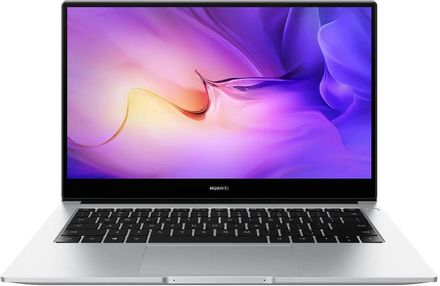 Ноутбук Huawei MateBook D 14 NbDE-WDH9 14", IPS, Intel Core i5 1155G7 2.5ГГц, 4-ядерный, 8ГБ DDR4, 512ГБ SSD,  Intel Iris Xe graphics, Windows 11 Home, серебристый [53013nyy]