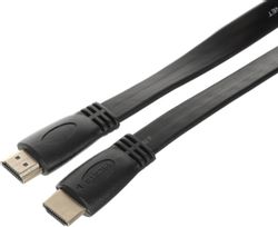 Кабель аудио-видео FLAT ver 1.4, HDMI (m) - HDMI (m), ver 1.4, 3м, FLAT