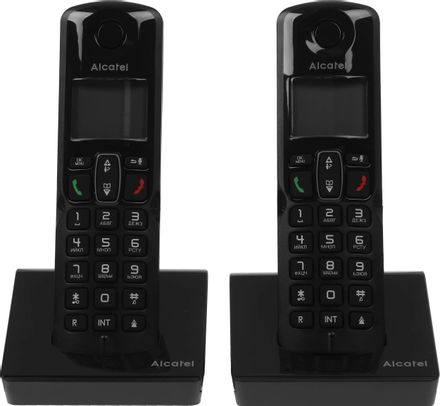Радиотелефон Alcatel S230 DUO RU,  черный [atl1422788]