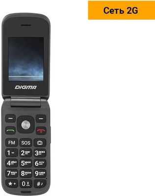 Сотовый телефон Digma VOX FS240,  серый
