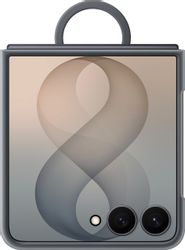 Чехол (клип-кейс) Samsung Case Silicone Ring Magnet Case, для Samsung Galaxy Z Flip8, графит