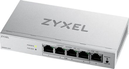 Коммутатор ZyXEL GS1200-5HPV3-EU0101F, управляемый, 5 RJ-45, 10/100/1000 Мбит/с