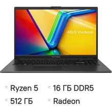 Изображение товара Ноутбук ASUS Vivobook Go 15 E1504FA-BQ2467 15.6 IPS Ryzen 5 16ГБ SSD без ОС черный
